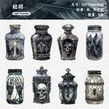 8pcs gothic bottles sticker pack (S25112402)