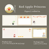 1 roll fairy tale pre-cut washi-tape (T26040702)