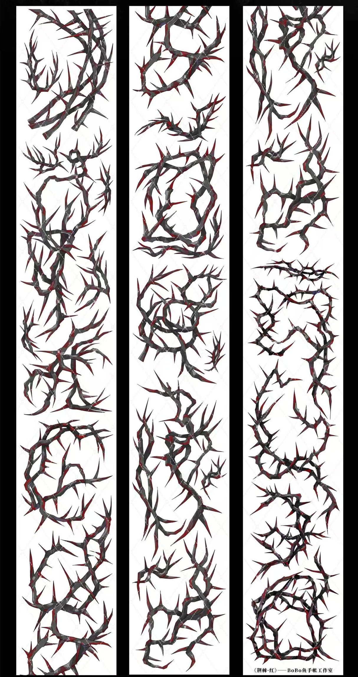 1 loop gothic thorns Gorgeous PET-tape (TB26090802)