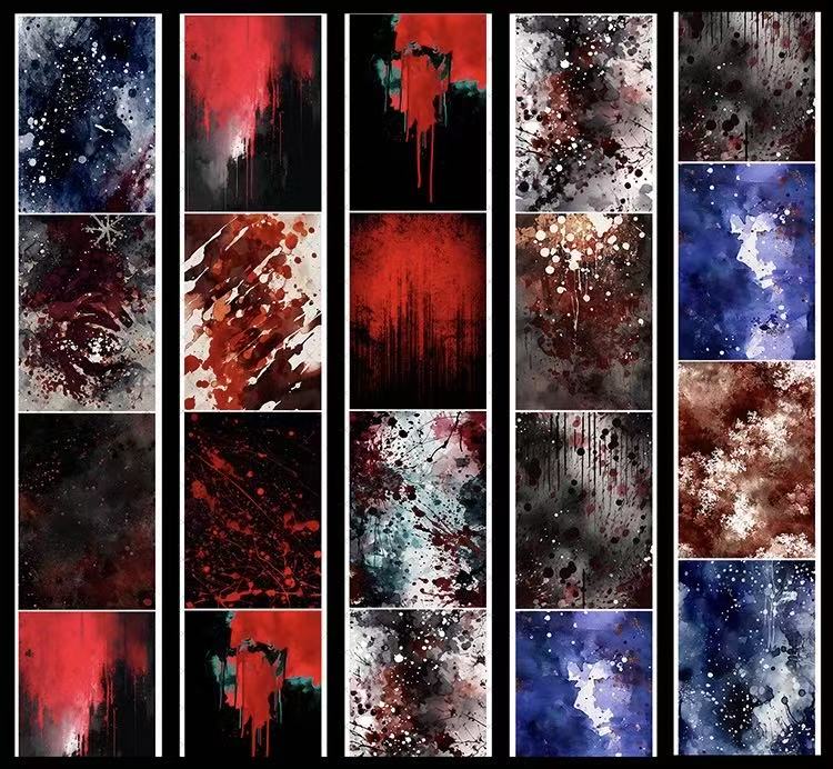 1 loop dark gothic background Gorgeous PET-tape (TB26090807)