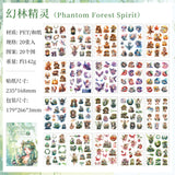 20sheets PET+WASHI sticker book (TZB25062308）