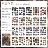 20sheets PET+WASHI sticker book (TZB25062308）