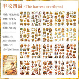 20sheets PET+WASHI sticker book (TZB25062308）