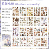 20sheets PET+WASHI sticker book (TZB25062308）