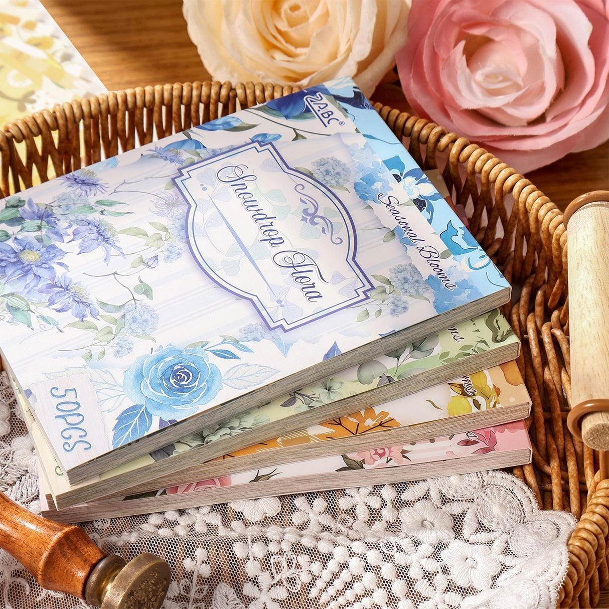 50pcs floral paper pack(P26060308)