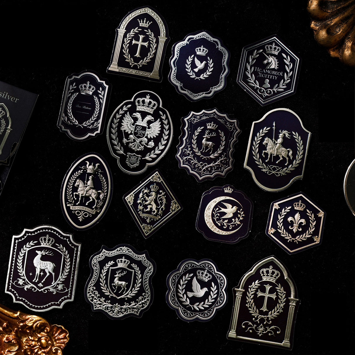 15pcs vintage label sticker pack(S26071207)