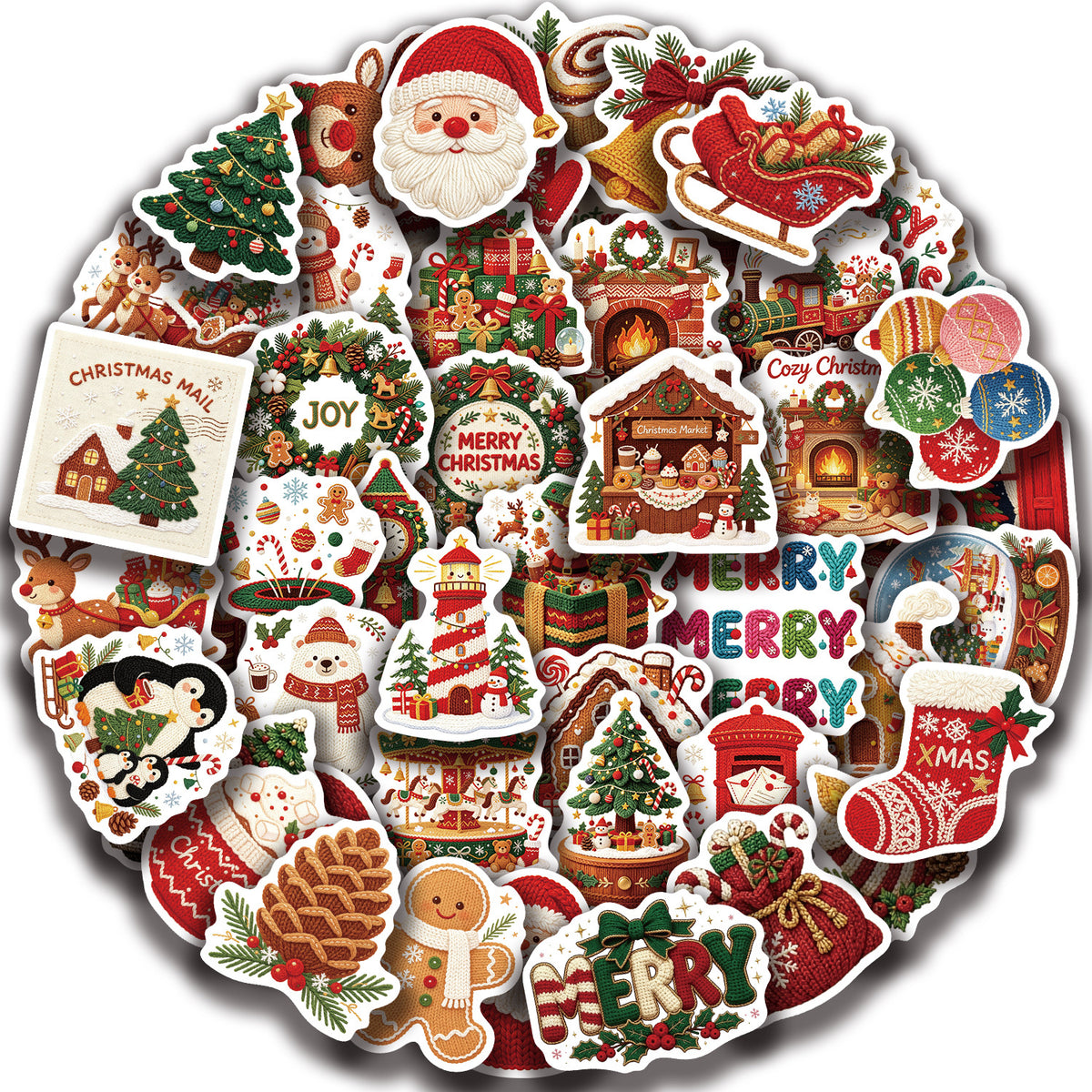Christmas sticker 50pcs