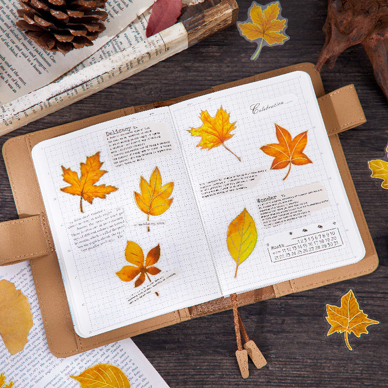 30pcs leaf sticker pack (S25100905)