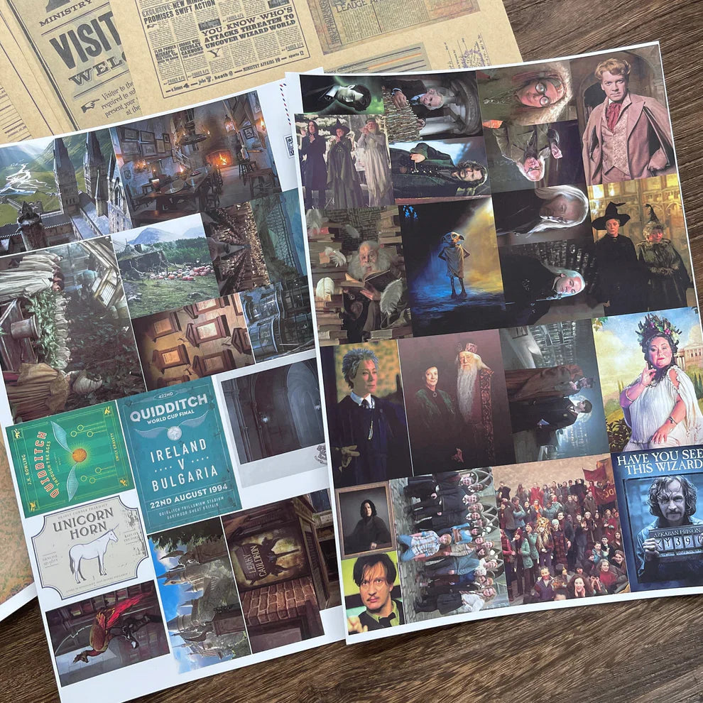 A4 size Hogwarts Style paper & sticker 25 pcs(S26011205)