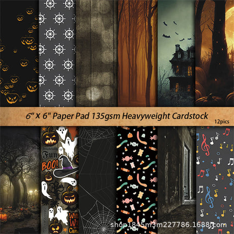 12pcs halloween ghost Lab paper pack (P26061707)