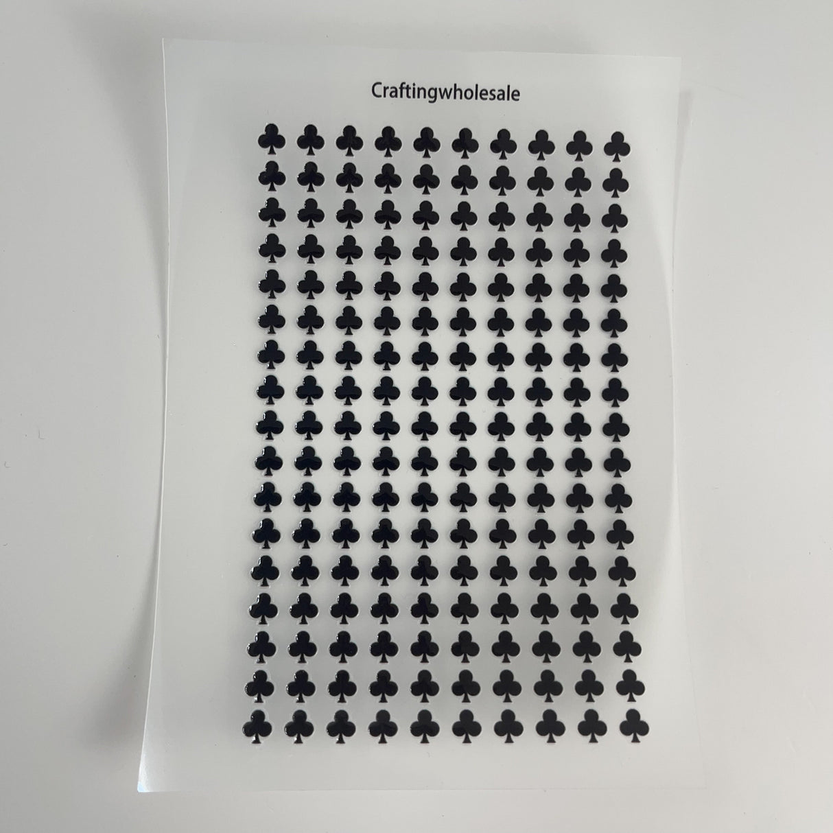 3D embossed Playing card symbols sticker A6 size (S26011308)