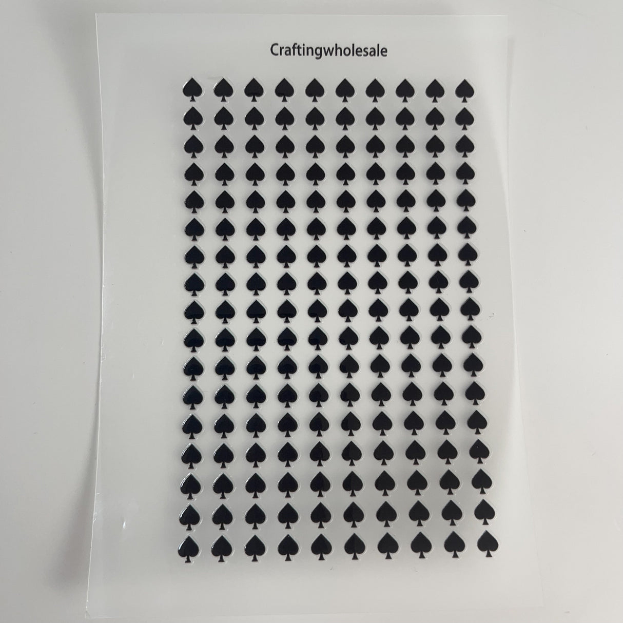 3D embossed Playing card symbols sticker A6 size (S26011308)