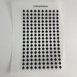 3D embossed Playing card symbols sticker A6 size (S26011308)