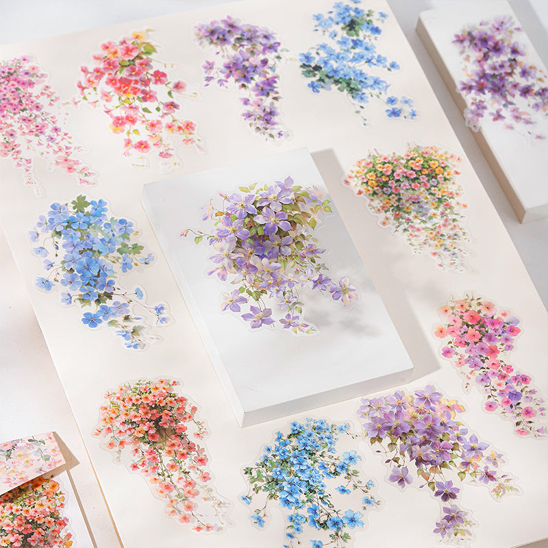 10pcs flower sticker pack(S26071906)