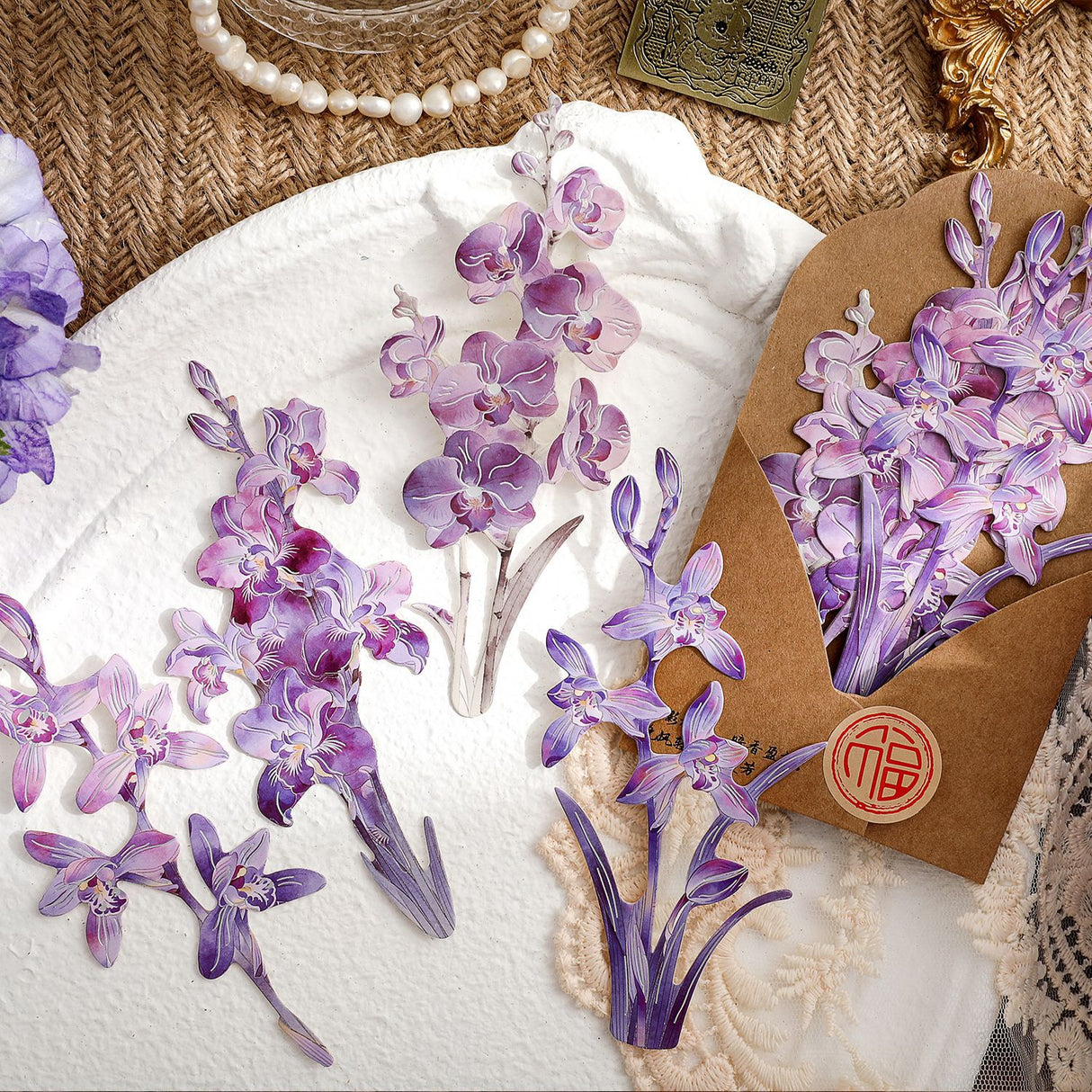 8pcs flower card pack(P26060307)