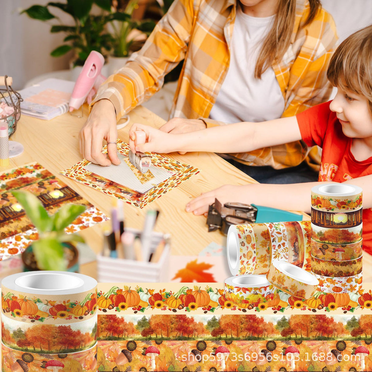 12rolls autumn washi-tape(T26033002)