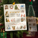 18sheets Christmas pre-cut sticker book (TZB25072003)