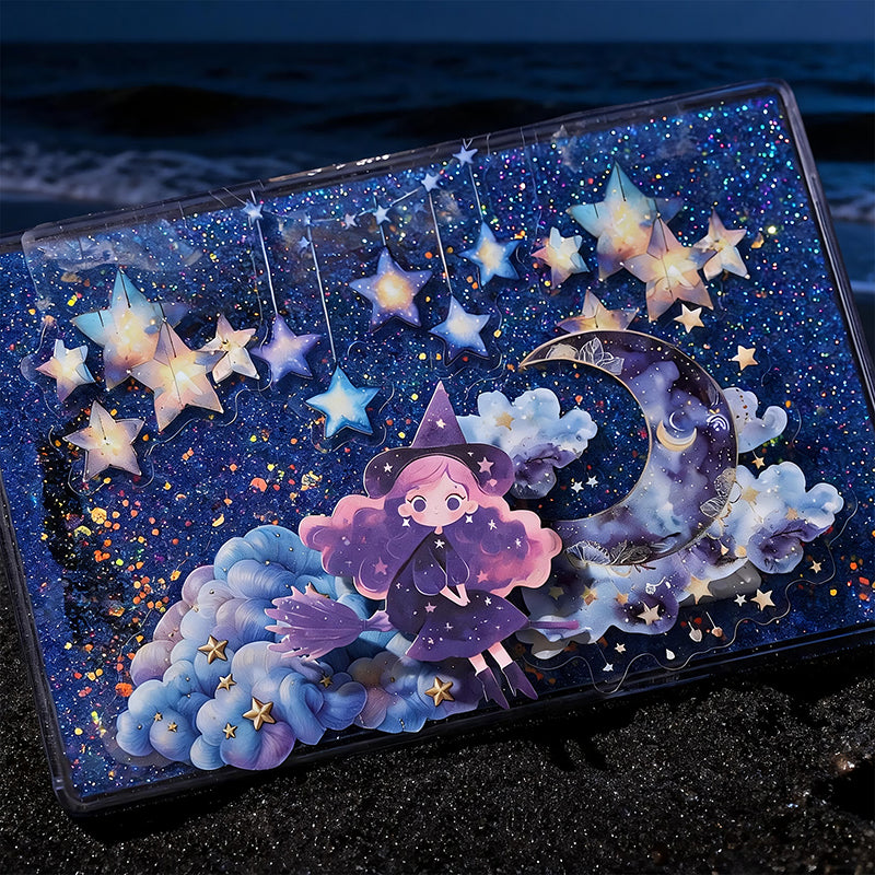 16pcs moon cloud sticker pack(S26071104)