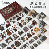 6pcs gothic pre-cut PET-tape (T25051502)