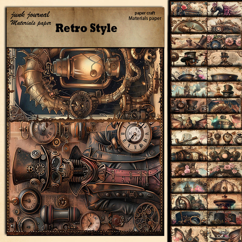 15pcs steam punk paper pack (P26071402)