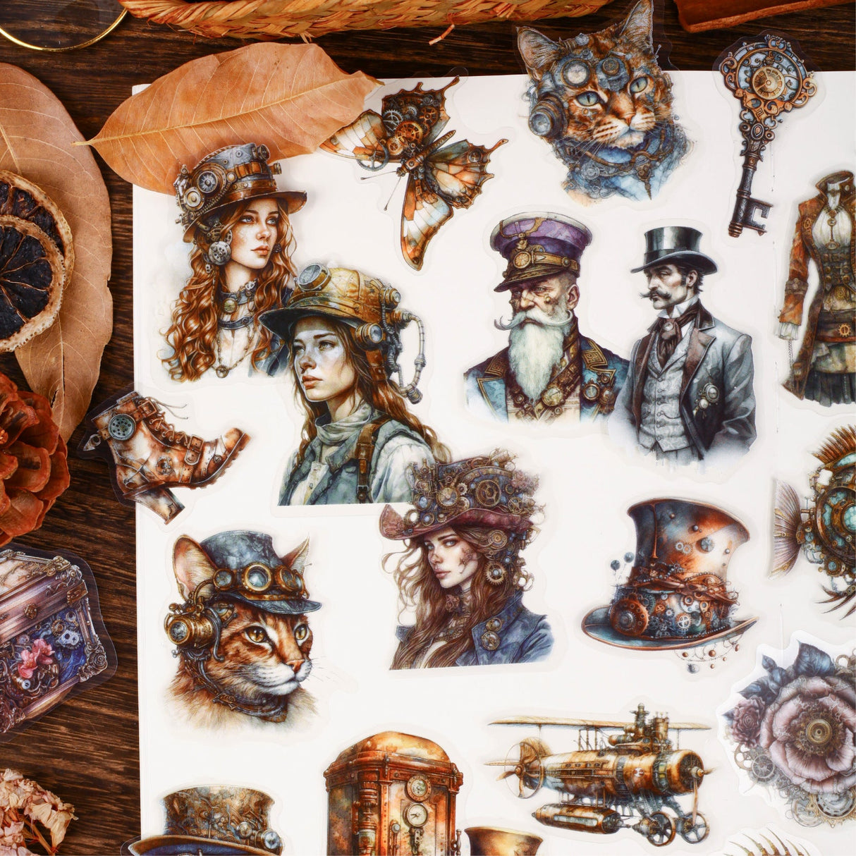 20pcs steampunk sticker pack (S25111805)