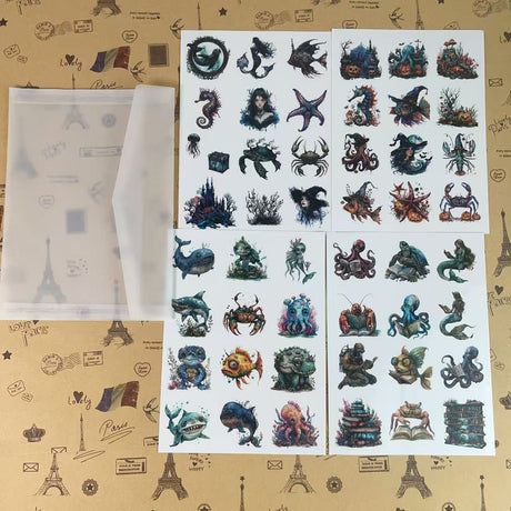 314pcs Sea animal journaling bundle (A25101401)