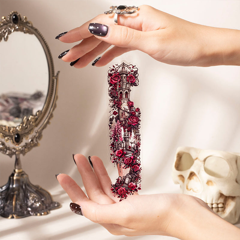 Bloody Gothic rose sticker 20pcs