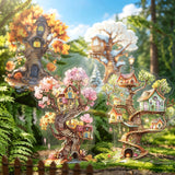 Fairy tree-house sticker pack 12pcs