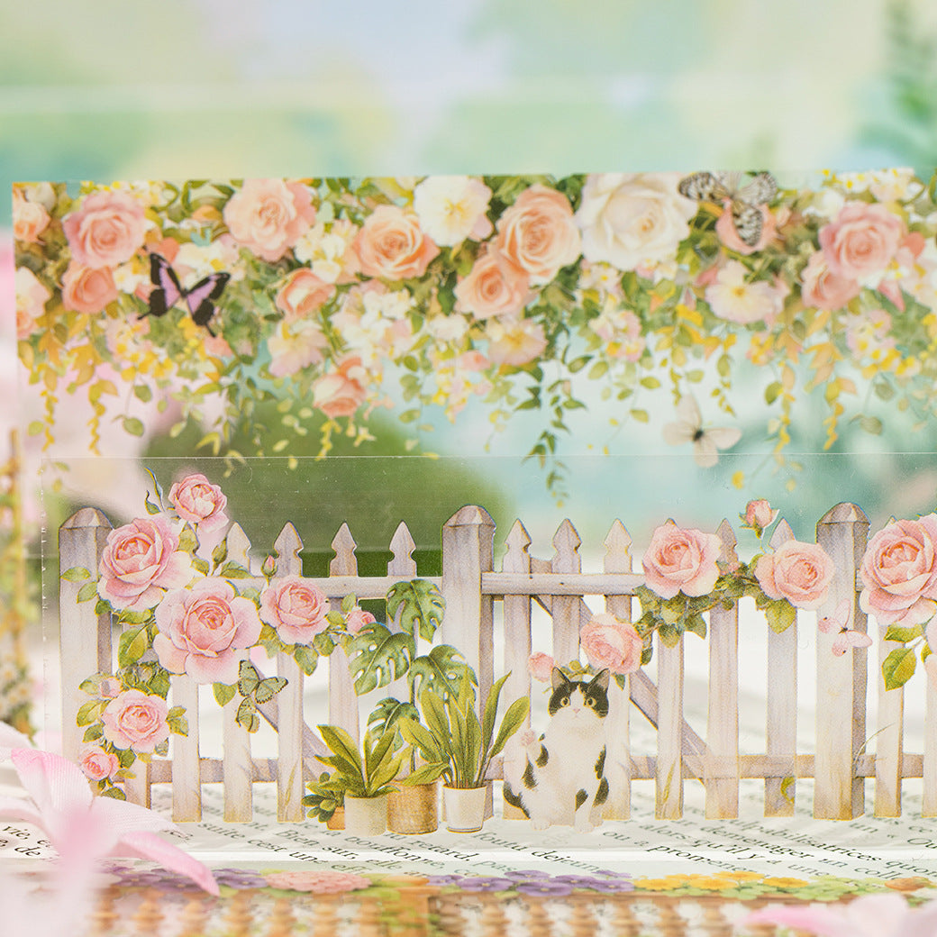 28sheets flower PET-sticker book（TZB26040805）