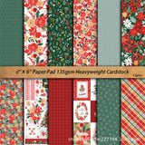 12pcs 6in christmas material paper pack(P26052604)