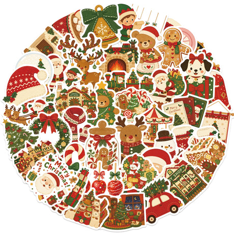 50pcs christmas sticker pack(S26090104)