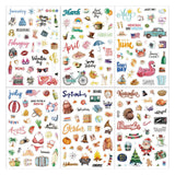 6 sheets 12month planner sticker pack (S25112404)