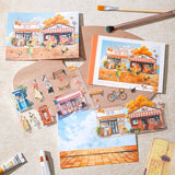 10sheets leisure holiday paper+card+PET sticker book (TZB25102112)