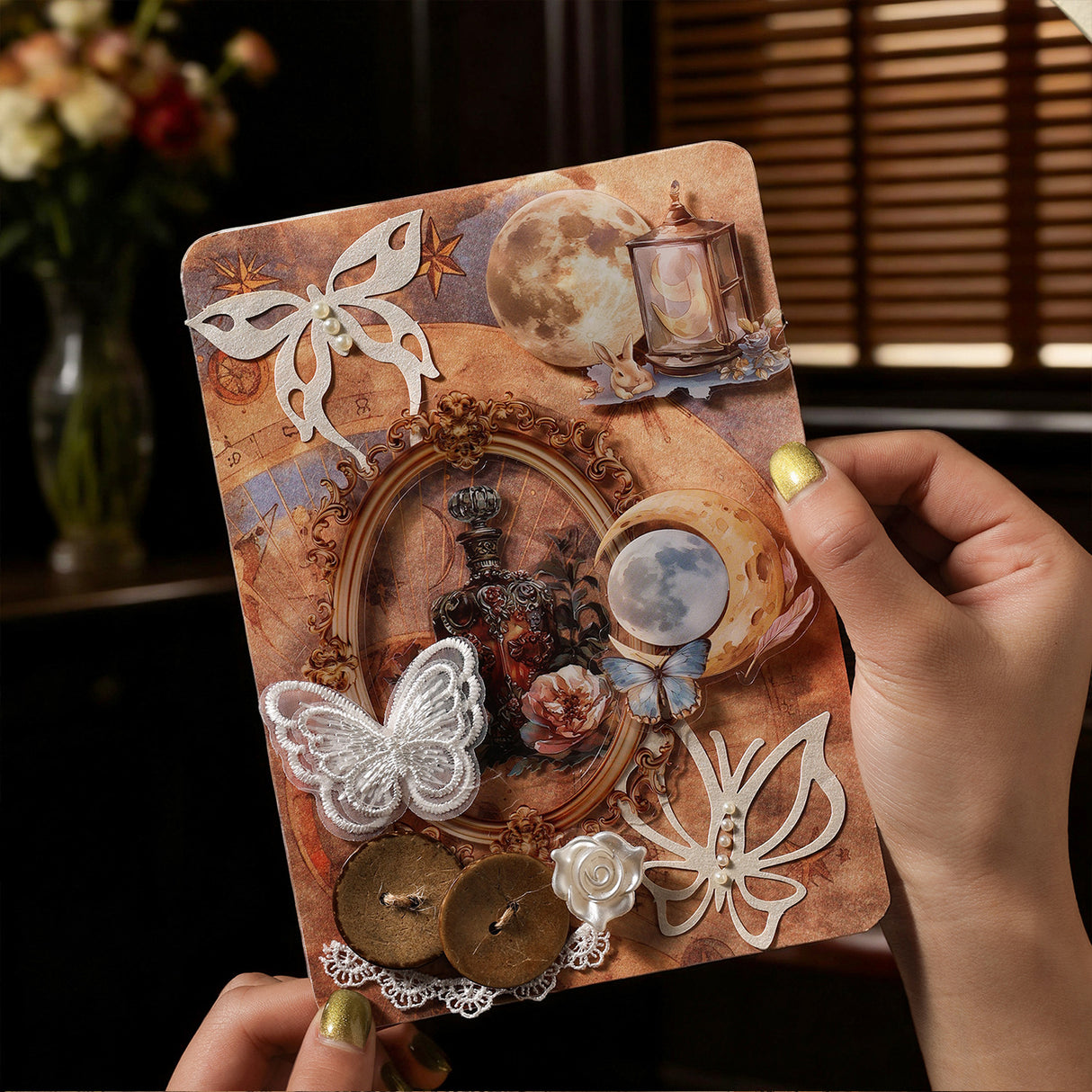 vintage sticker+paper+accessory pack (P26030201)