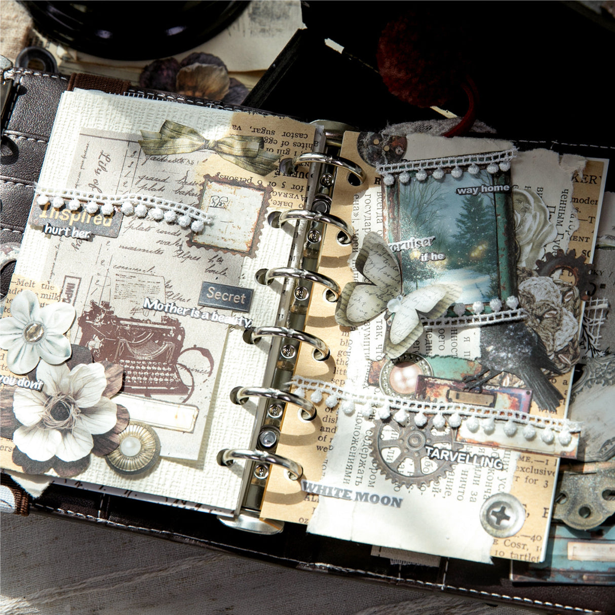 50pcs vintage sticker pack (S25102805)