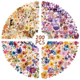 200pcs flower sticker pack (s26061803)