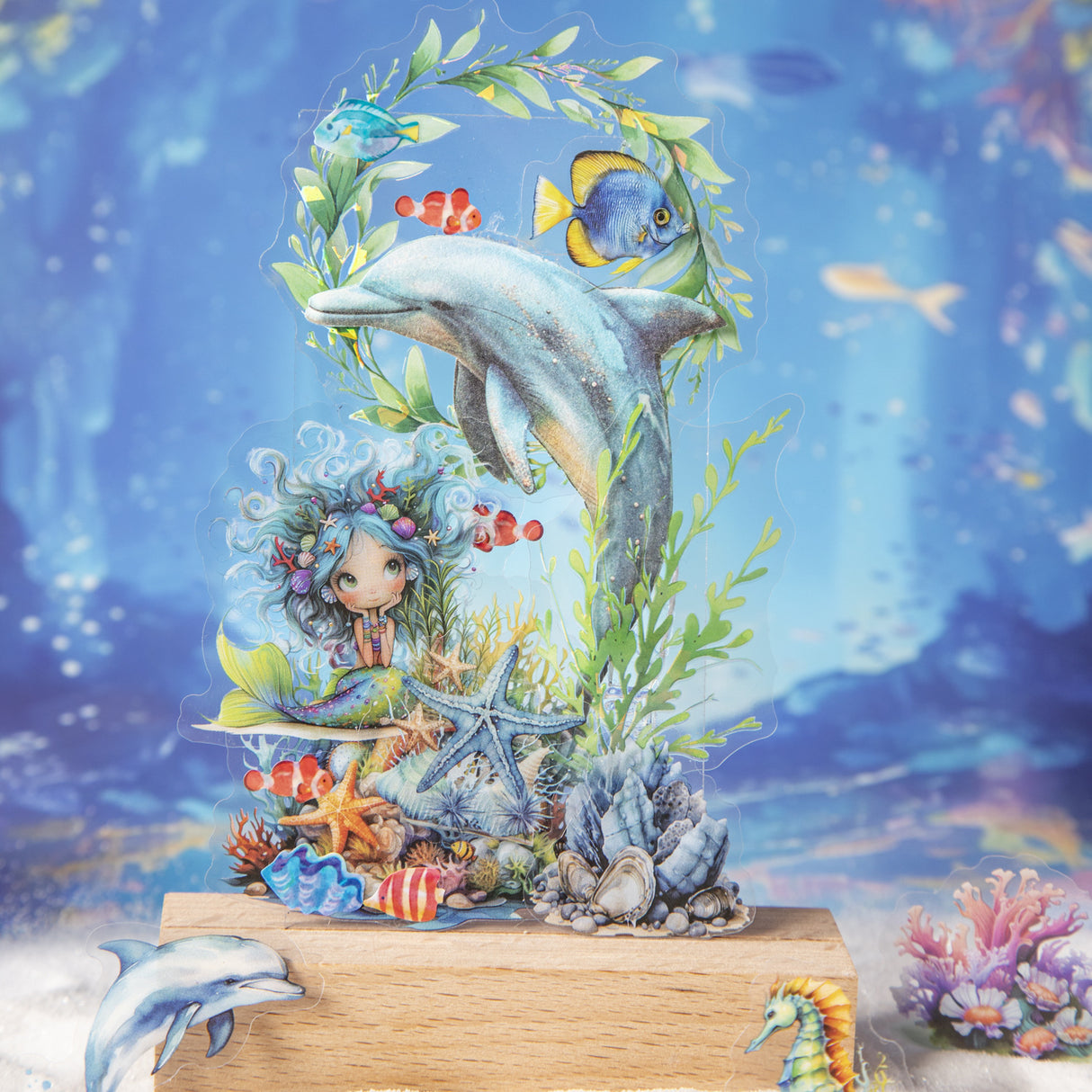 40pcs slient sea sticker pack（S25070805）