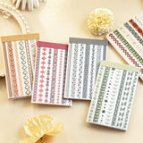 16 ark kant PET+washi stickerbok (TZB26030305)