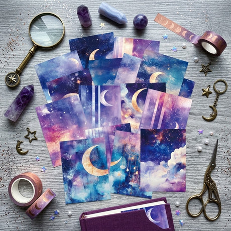 16pcs moon night paper pack(P26080901）