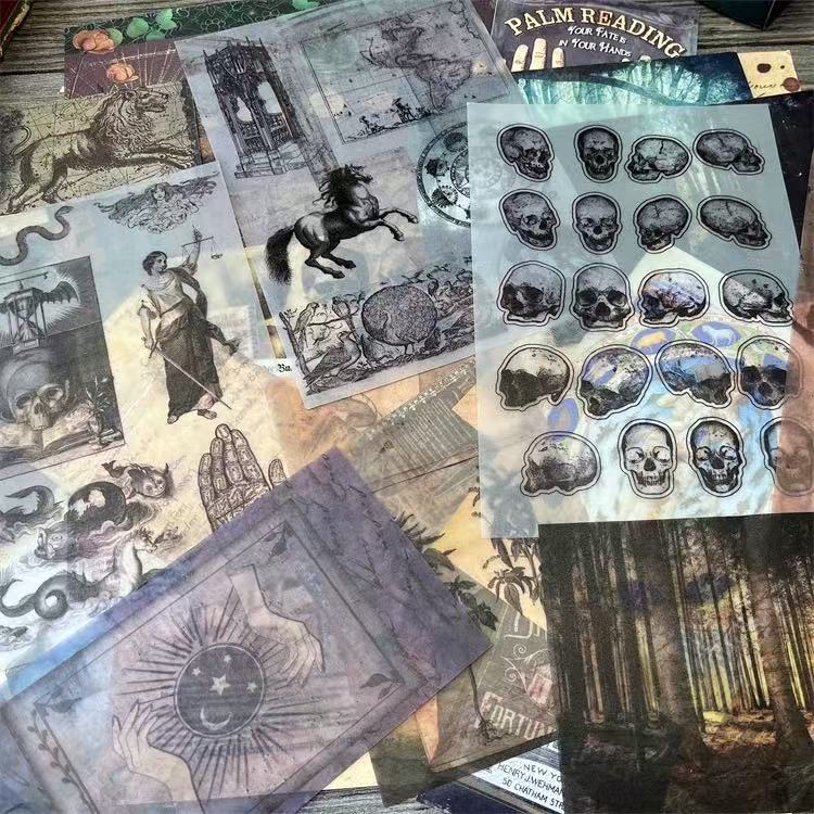 1000+pcs Gothic/witch bundle with stone closet suitcase(A260526)