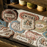 20pcs flower words label sticker pack (S25091504)