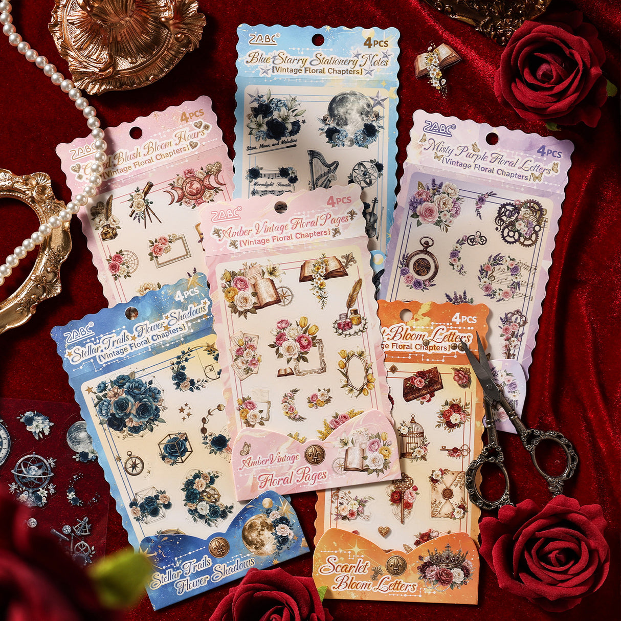 4sheets flower sticker pack(S26090302)