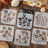 6pcs plants stencil (C25092402)