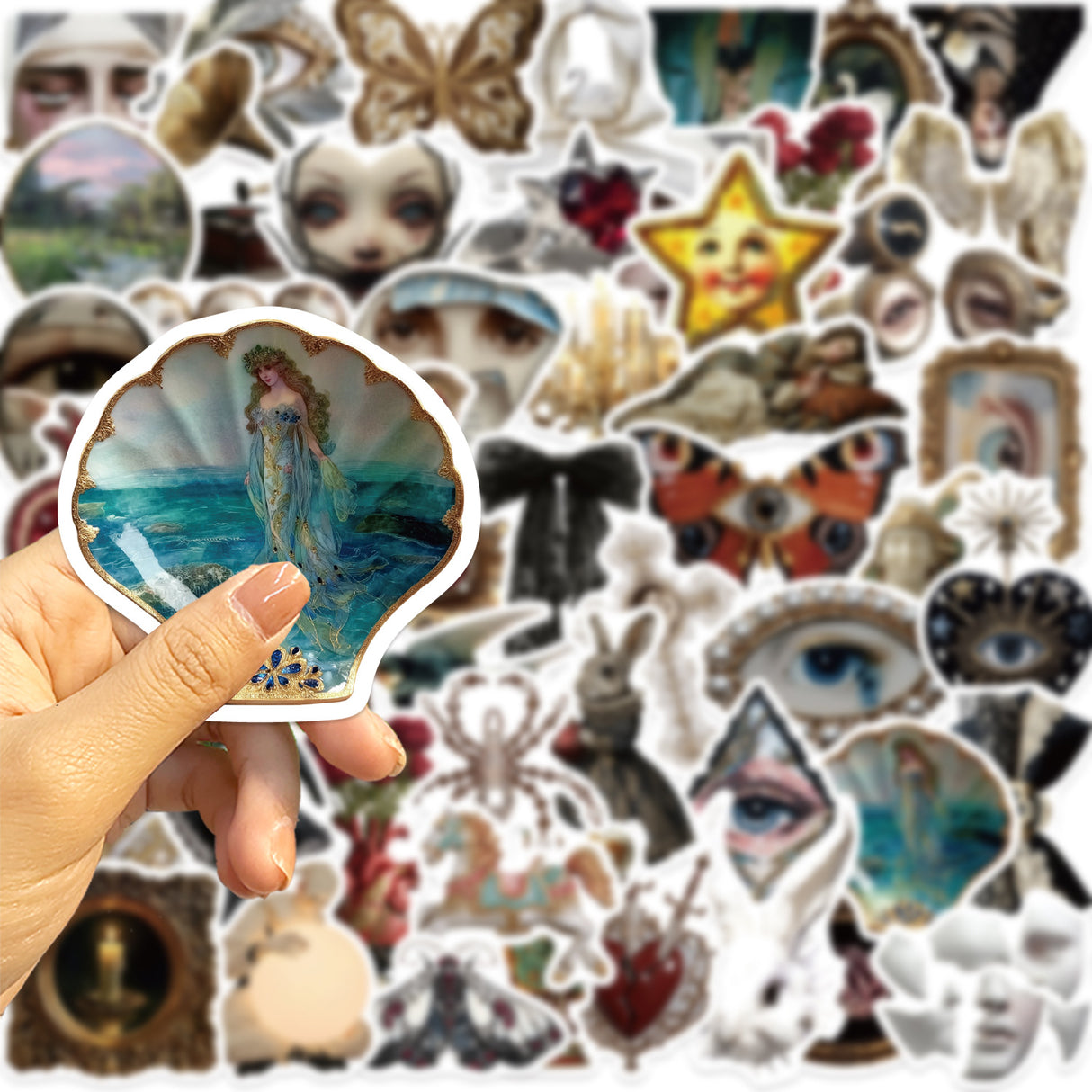 50pcs vintage bizarre sticker pack (s26061804)