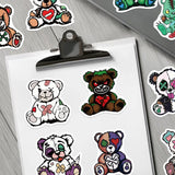 54pcs gothic bear sticker pack(S26082405)