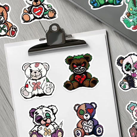 54pcs gothic bear sticker pack(S26082405)