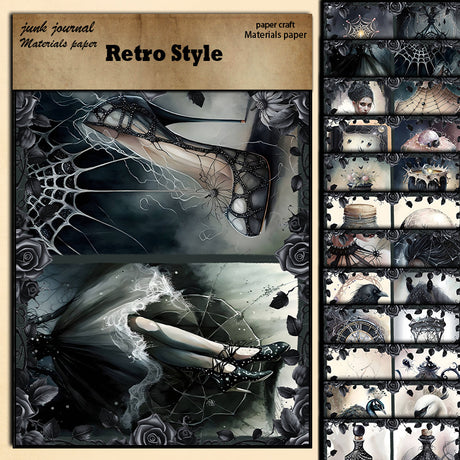 12pcs dark gothic paper pack(p26052207)