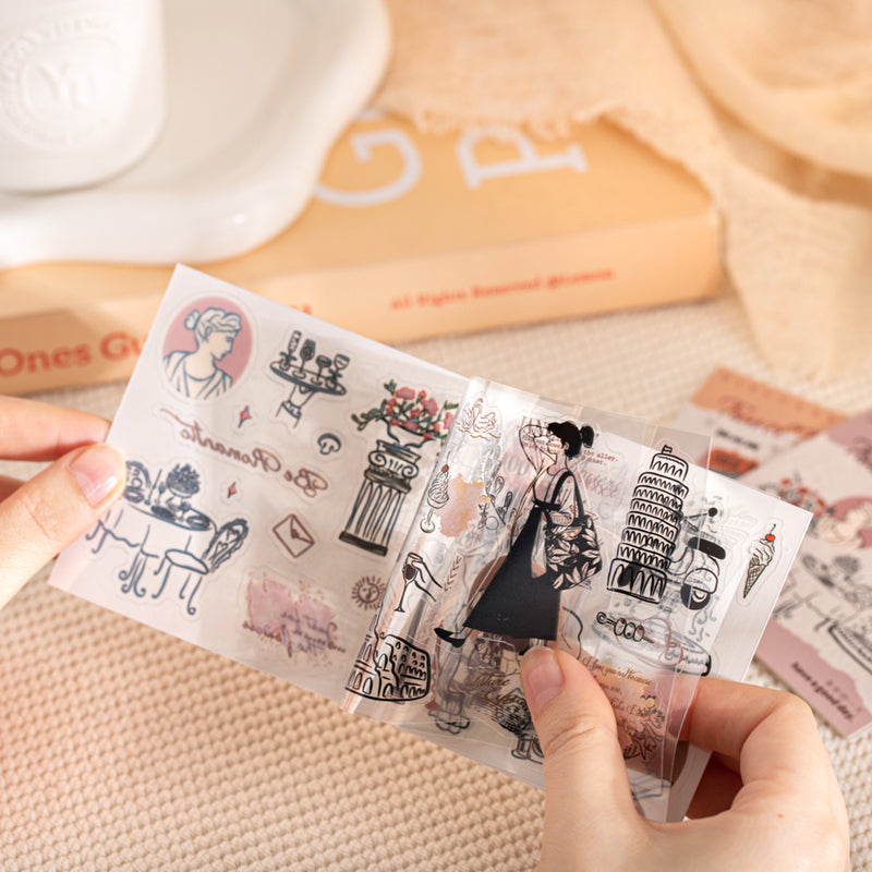 10sheets travel pre-cut sticker book(TZB26041503)