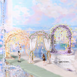 6pcs light flower gate PET-sticker pack (S25072903)