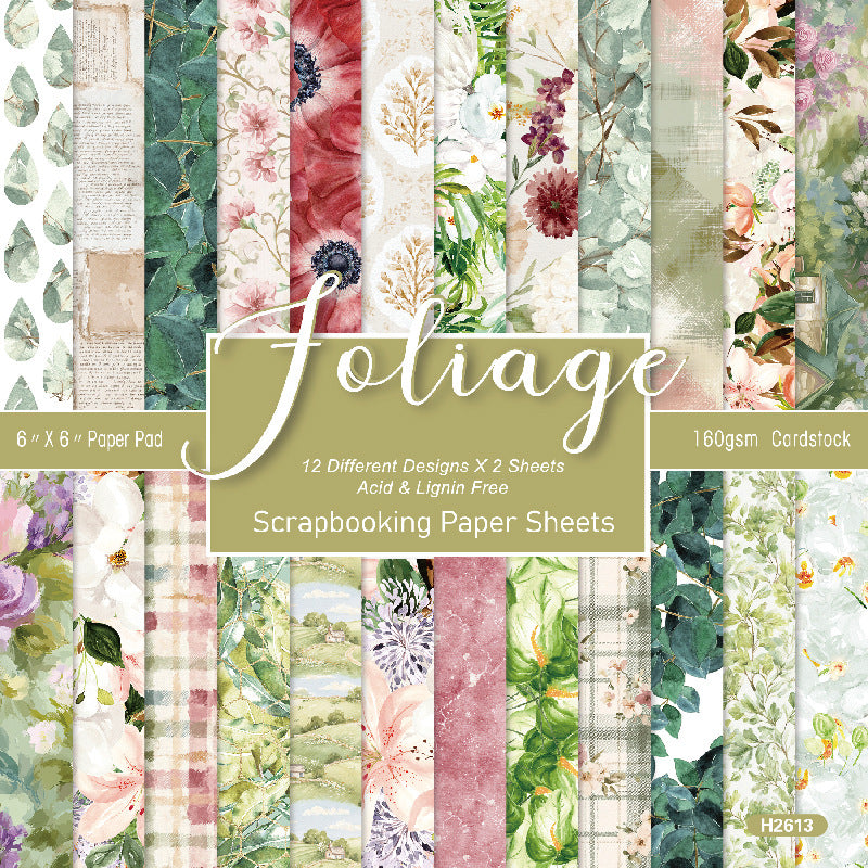 24pcs 6in floral paper pack(P26053009)